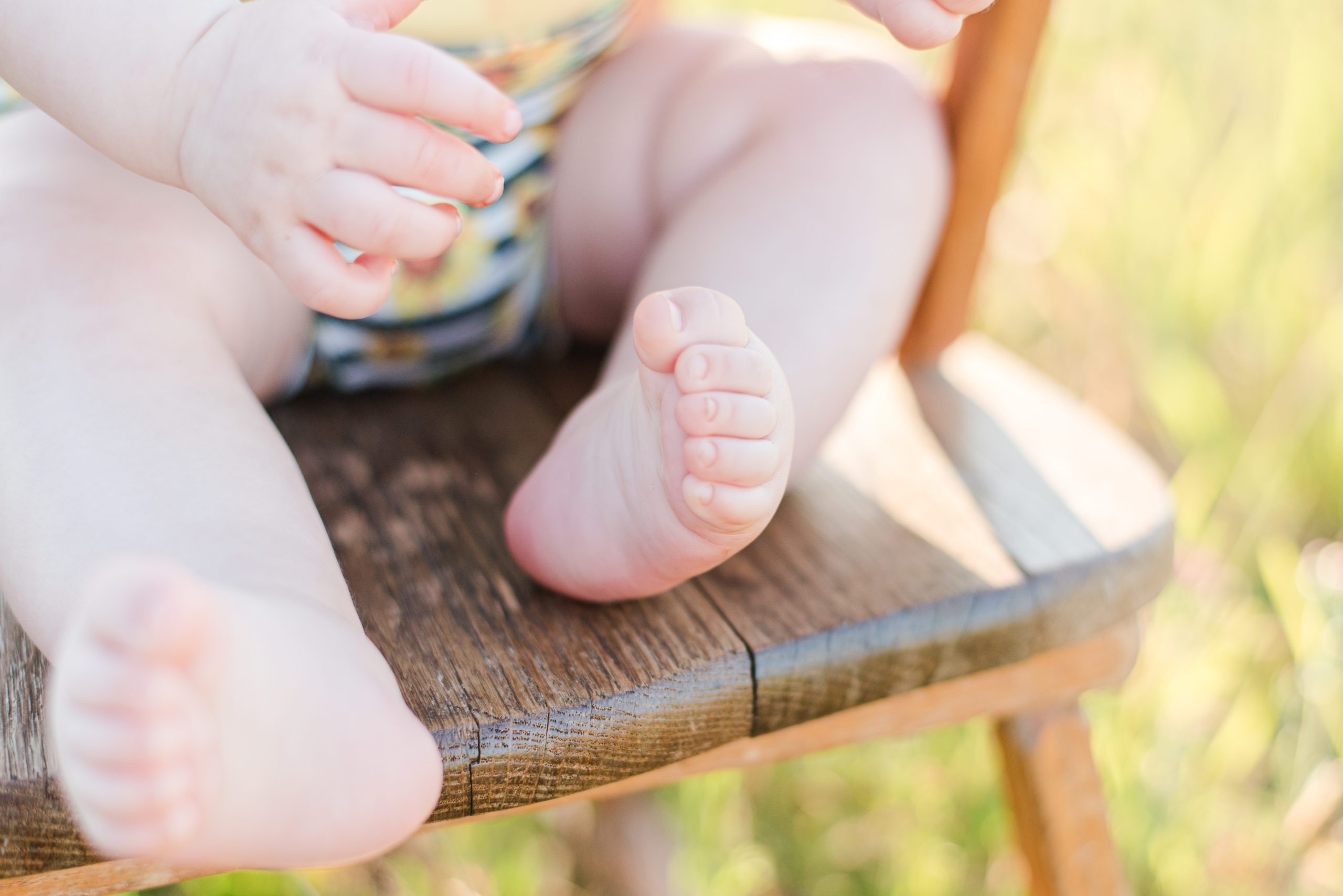 6 month old Annessa's toes